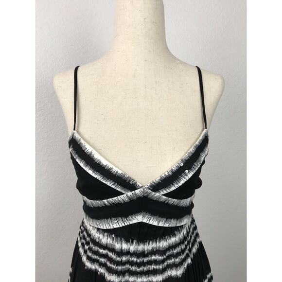 BCBGMaxAzria Pleated Tank Dress Sequin Tulle - Picture 2 of 11